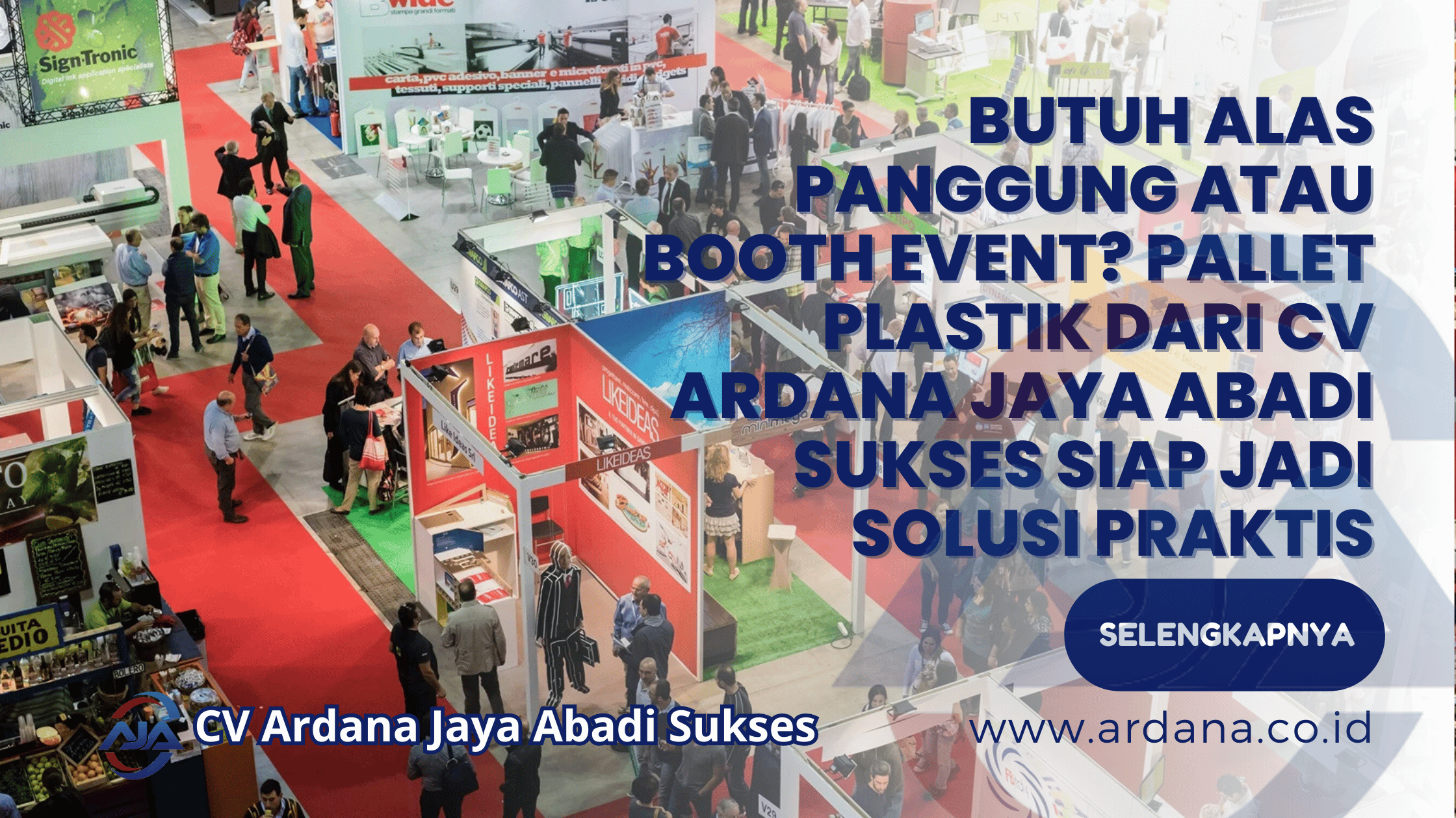 Butuh Alas Panggung atau Booth Event Pallet Plastik dari CV Ardana Jaya Abadi Sukses Siap Jadi Solusi Praktis