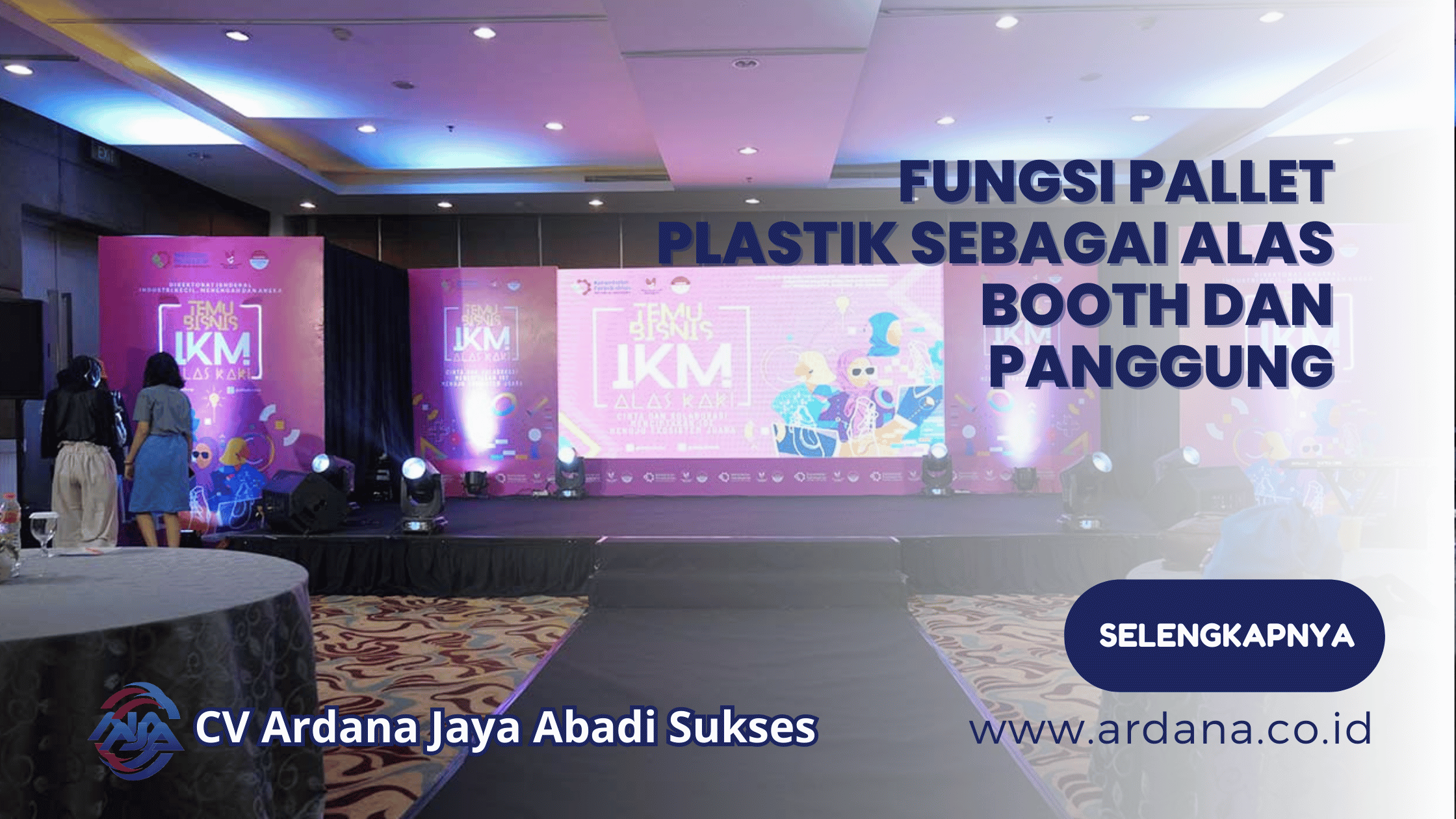 Fungsi Pallet Plastik sebagai Alas Booth dan Panggung