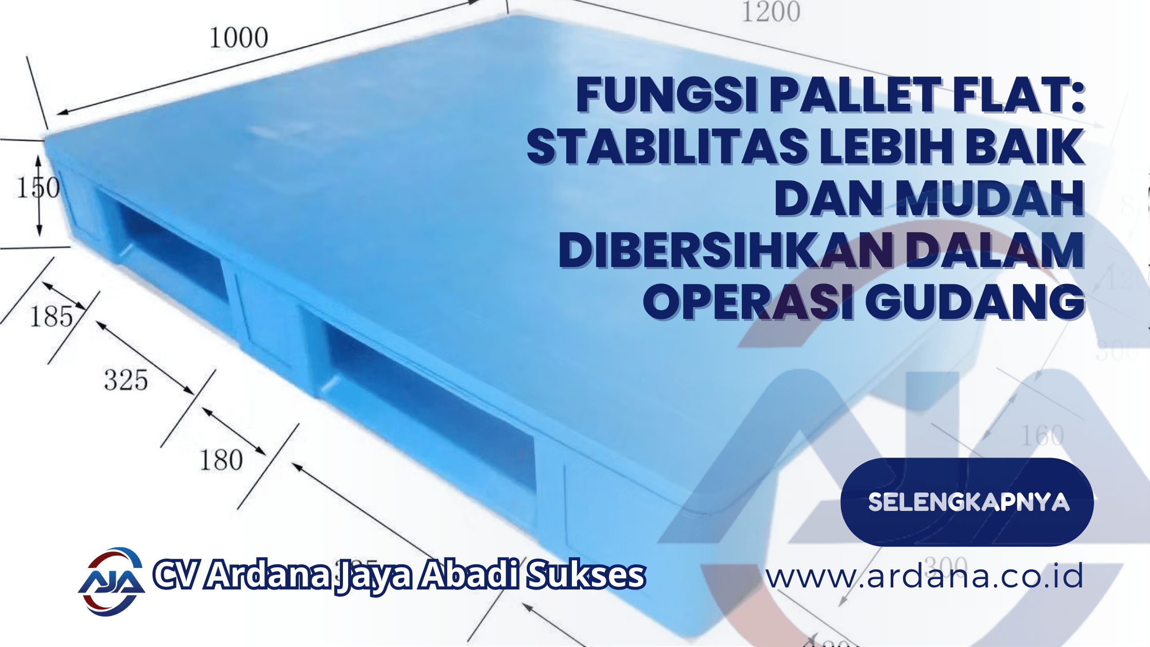 Fungsi Pallet Flat_ Stabilitas Lebih Baik dan Mudah Dibersihkan dalam Operasi Gudang