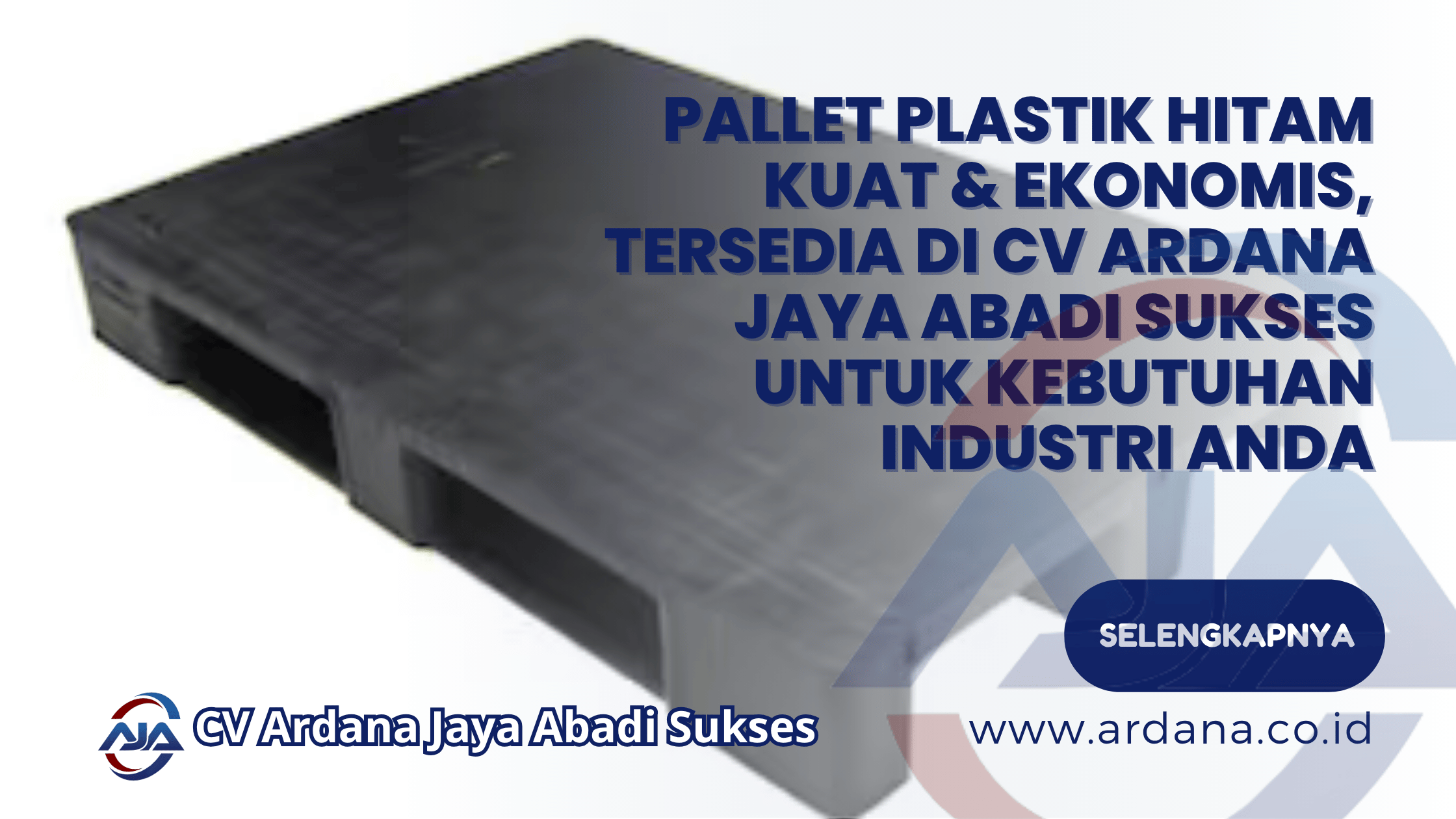 Pallet Plastik Hitam Kuat & Ekonomis, Tersedia di CV ARDANA JAYA ABADI SUKSES untuk Kebutuhan Industri Anda